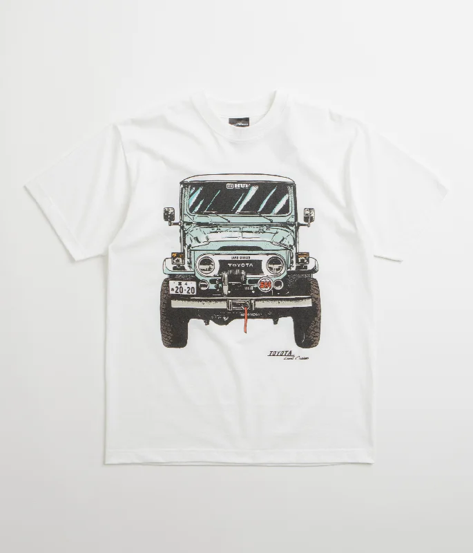 athletic kids t-shirts -HUF x Toyota Sixties T-Shirt - White