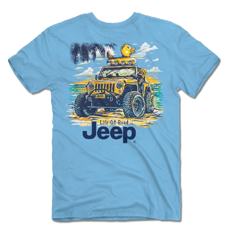 retro casual t-shirts -Jeep - Beach Duck T-Shirt