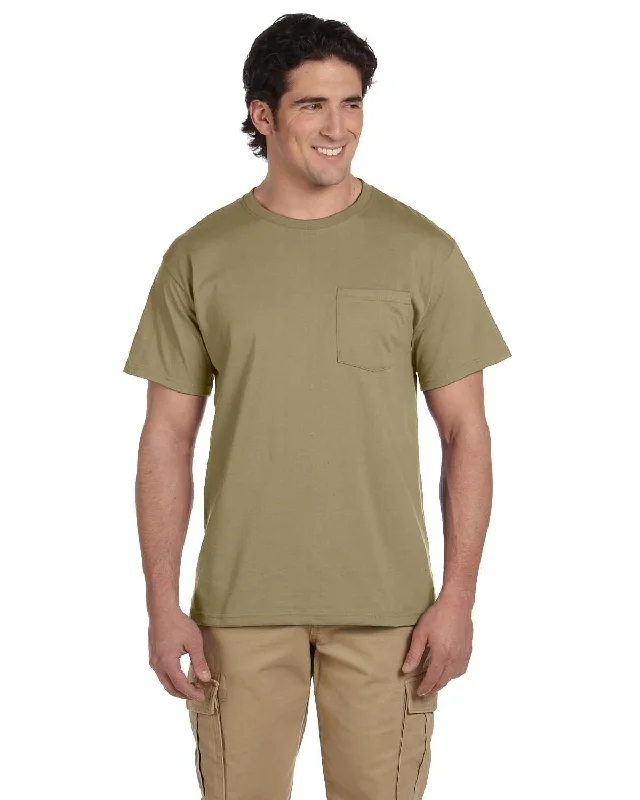 holiday t-shirts halloween theme -Jerzees 50/50 Pocket T-Shirt | Khaki