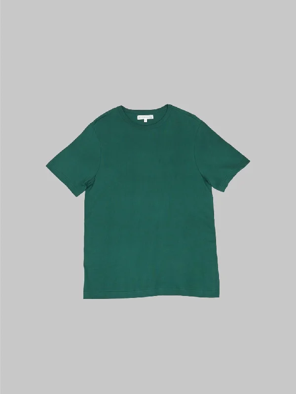 athletic street t-shirts -Merz b. Schwanen 1950s 5.5oz Loopwheeled Classic Fit T-Shirt Classic Green