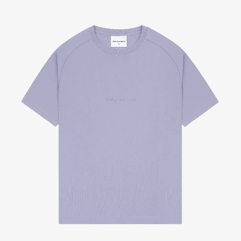 designer t-shirts luxury brand -Wake Your Dreams | MOCK NECK  { LAVENDER