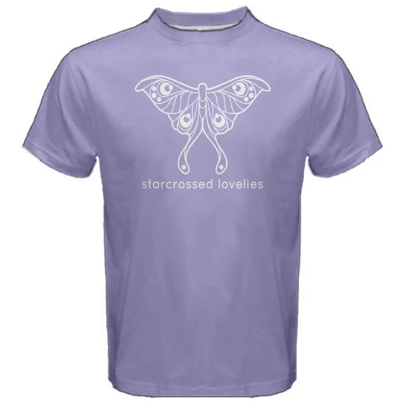 military graphic t-shirts -starcrossed lovelies T-shirt in Lavender