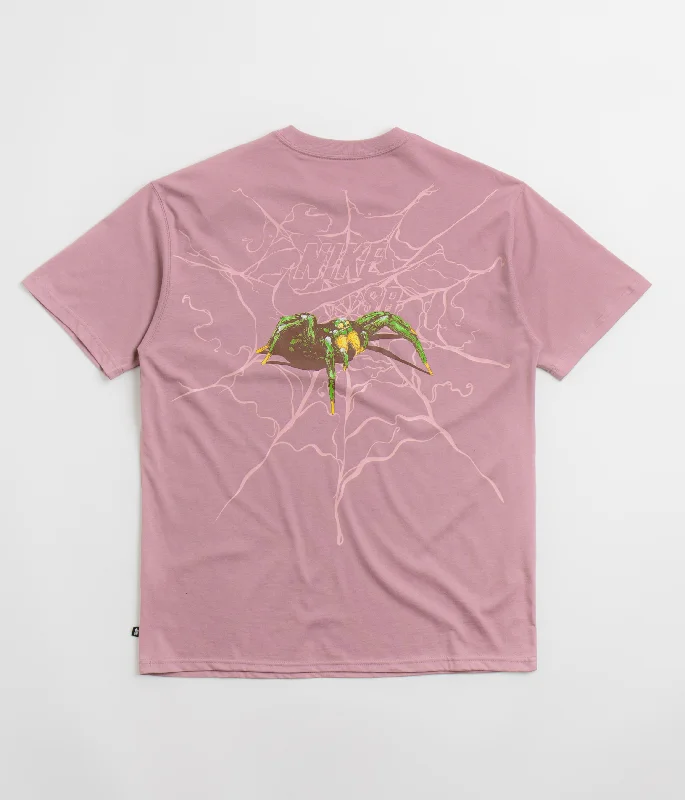 camo t-shirts military style -Nike SB Spider T-Shirt - Plum Dust