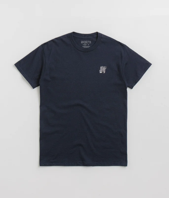 kids geek t-shirts -North N Logo T-Shirt - Navy / White