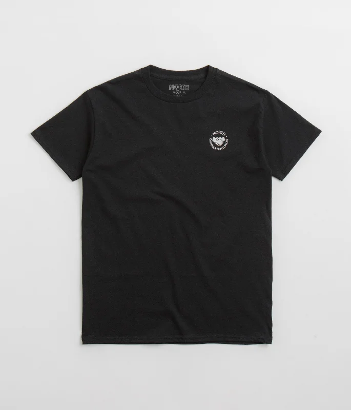 soft street t-shirts -North Supplies Logo T-Shirt - Black / White