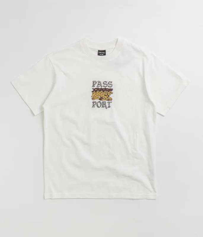 trendy street t-shirts -Pass Port Antler T-Shirt - White