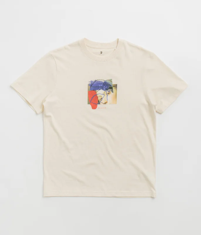 cheap t-shirts under $10 -Poetic Collective Half and Half T-Shirt - Off White