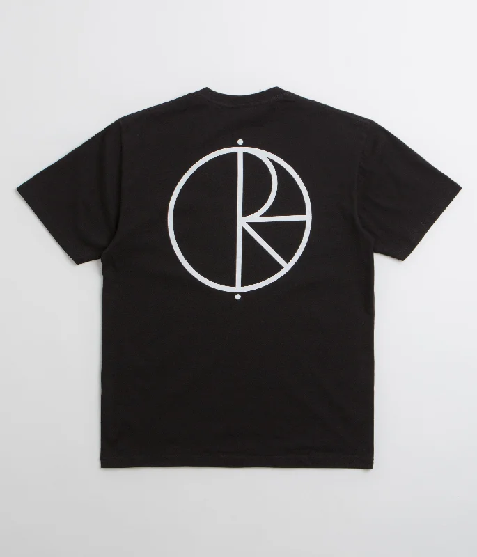 tie-dye graphic t-shirts -Polar Stroke Logo T-Shirt - Black