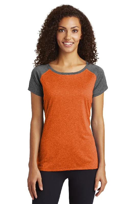 geek graphic t-shirts -Sport-Tek Ladies Heather-On-Heather Contender ™ Scoop Neck Tee. LST362