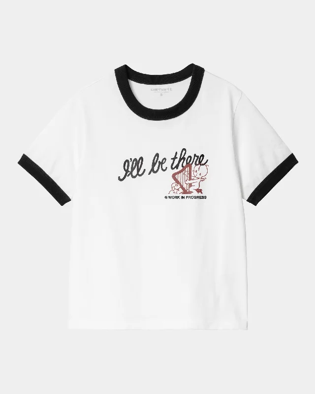 distressed t-shirts worn look -Women’s Ill Be There T-Shirt | White