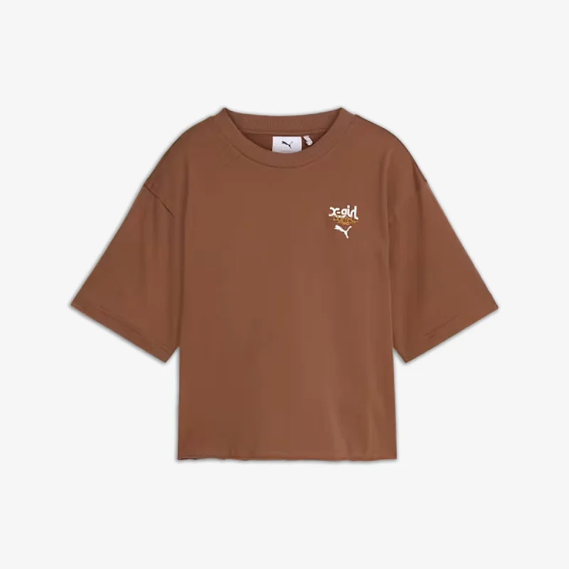 oversized kids t-shirts -Puma | WMN'S X-GIRL  { BROWN MUSHROOM