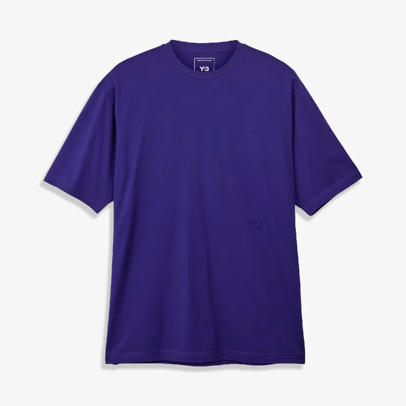 tropical t-shirts hawaii style -Y-3 | BOXY SHORT SLEEVE TEE { COLLEGIATE PURPLE