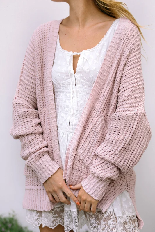 Oversized cardigan for lounging -Arlo Pocket Knit Cardigan