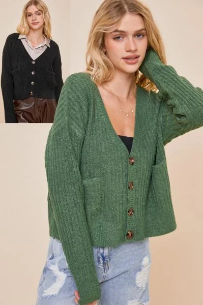 Cardigan with loose fit -Braddock Cardigan