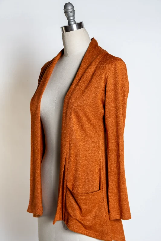 Cardigan with polka dot design -Dreamy Duster - Softie Knit, Cinnamon