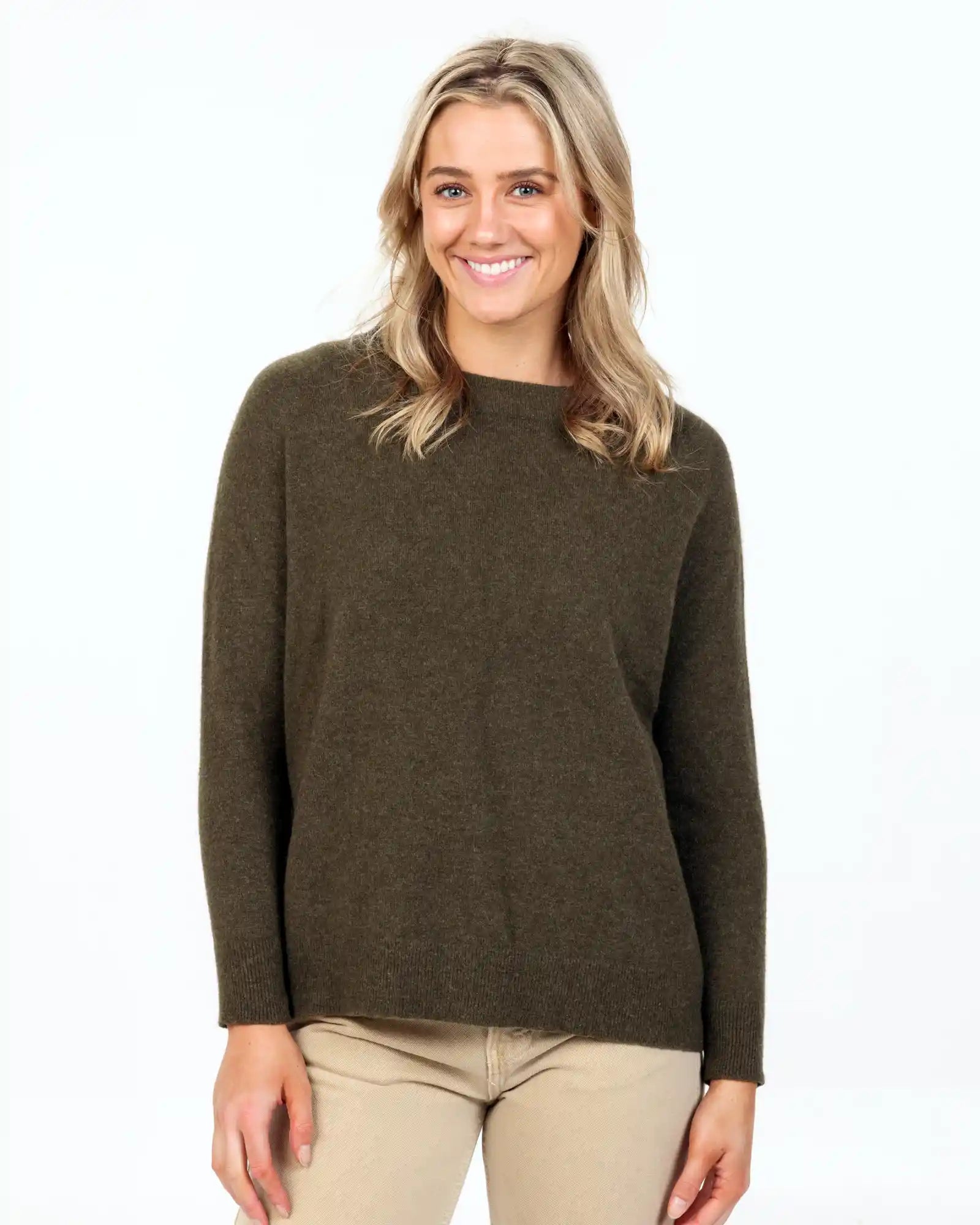 Pullover sweater with long hem -Fern Women's Lounge Sweater - NB816