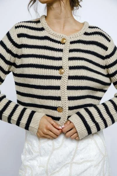 Soft cardigan for winter comfort -Hathop Button Cardigan