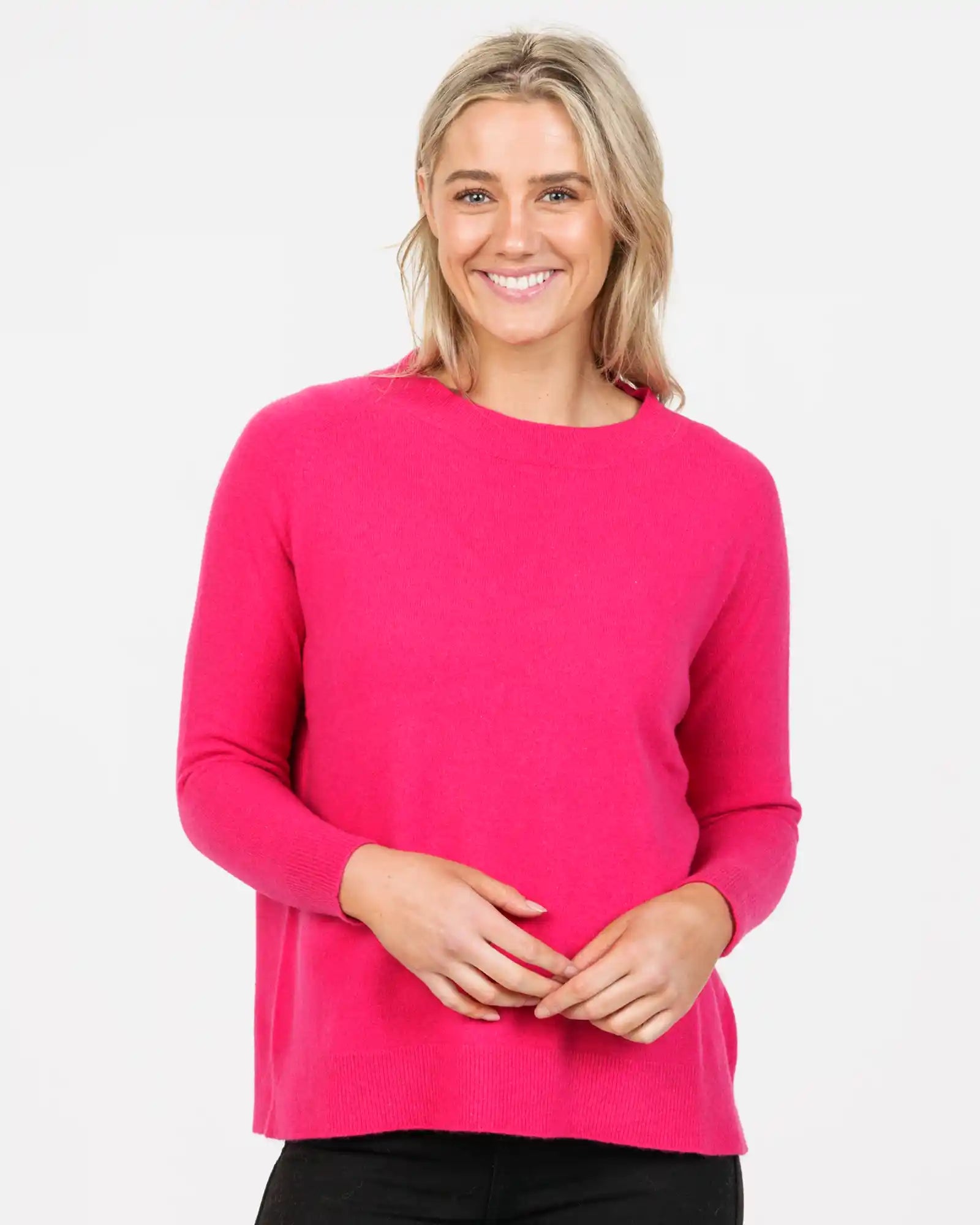 Pullover sweater with short sleeves -Peony Women's Lounge Sweater - NB816