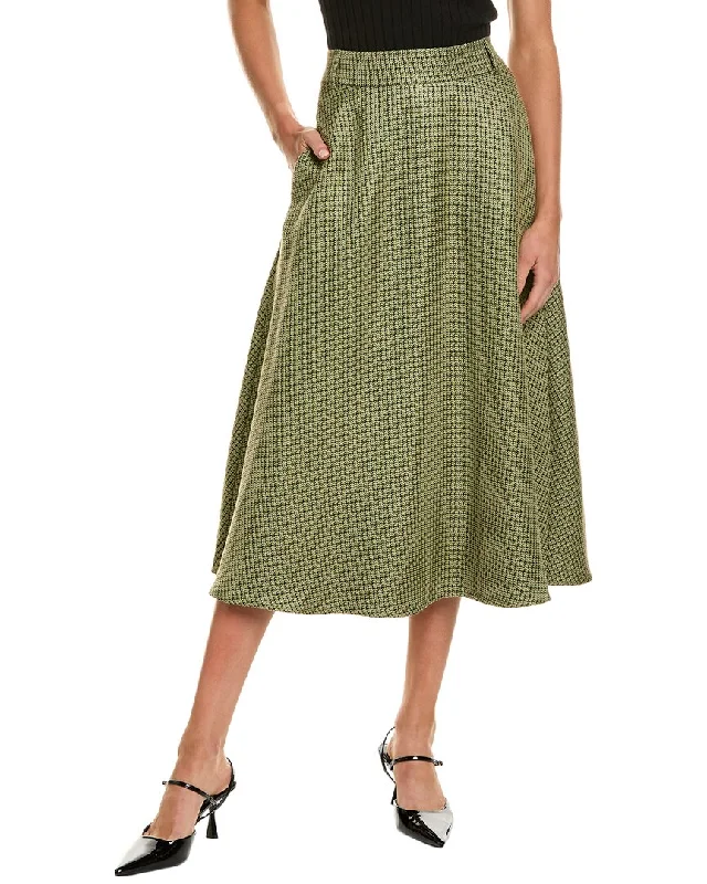 beach maxi skirts -Alexia Admor Leonie Tweed Maxi Skirt