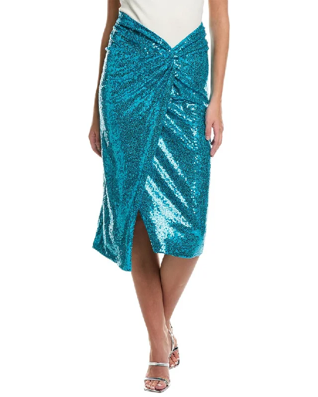 plus size denim skirts -Michael Kors Collection Sequin Pareo Skirt