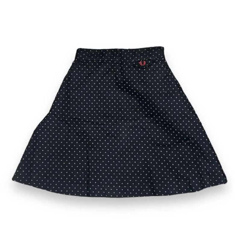 black satin skirts -Women's Polka Dot A-Line Skirt In Black