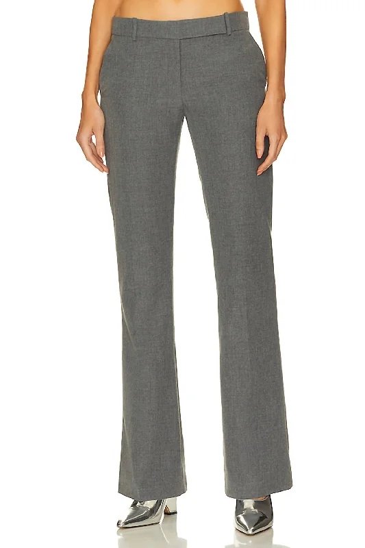 linen jogger pants -90's Trouser Pants In Grey