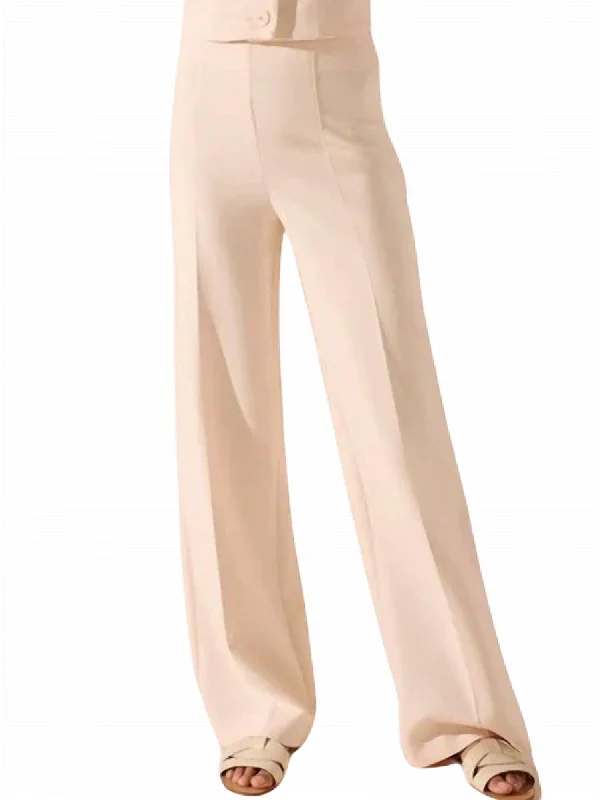 loose jogger pants women -Amber Trousers In Shell Rose