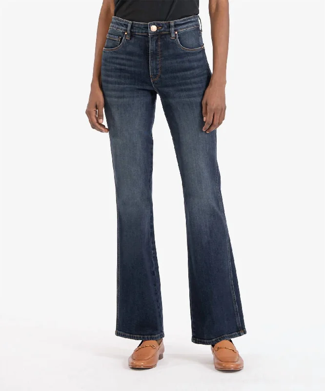 comfy yoga pants -Ana High Rise Fab Ab Flare Jeans In Dark Wash