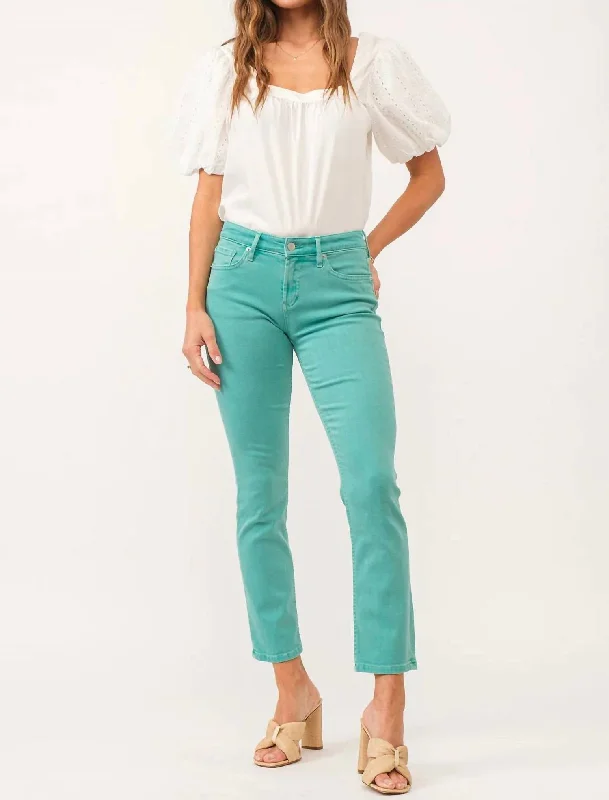 trendy chinos pants 2025 -Blaire Jeans In Aquatic Awe