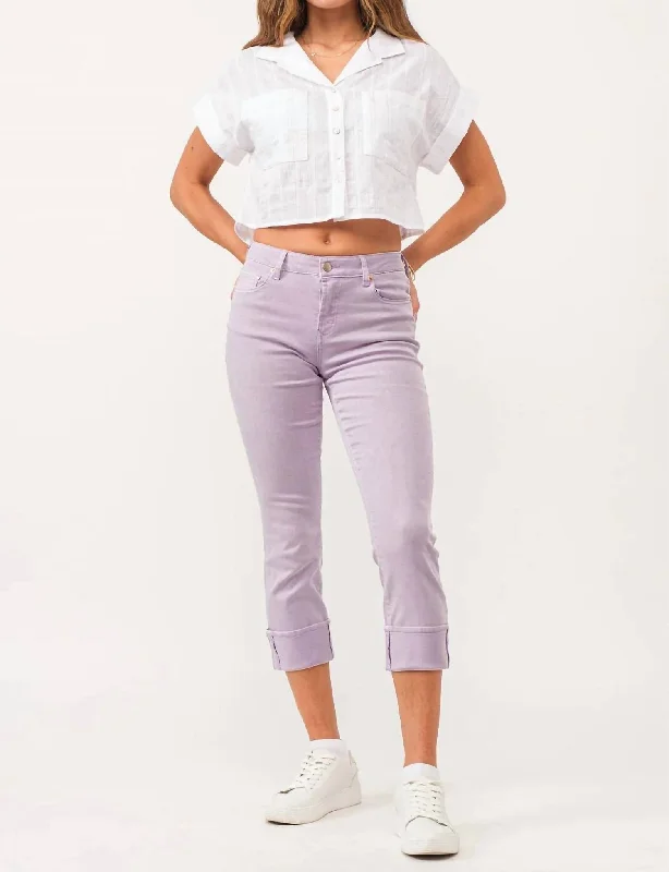 palazzo sweatpants flowy -Blaire Jeans In Orchid Petal