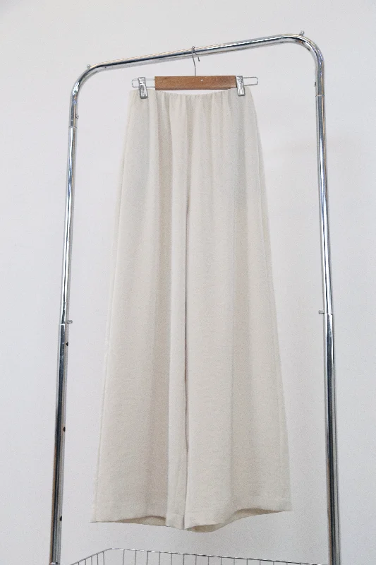 floral denim pants -Daydreamer Wide Leg Pants Pearl (Preorder)