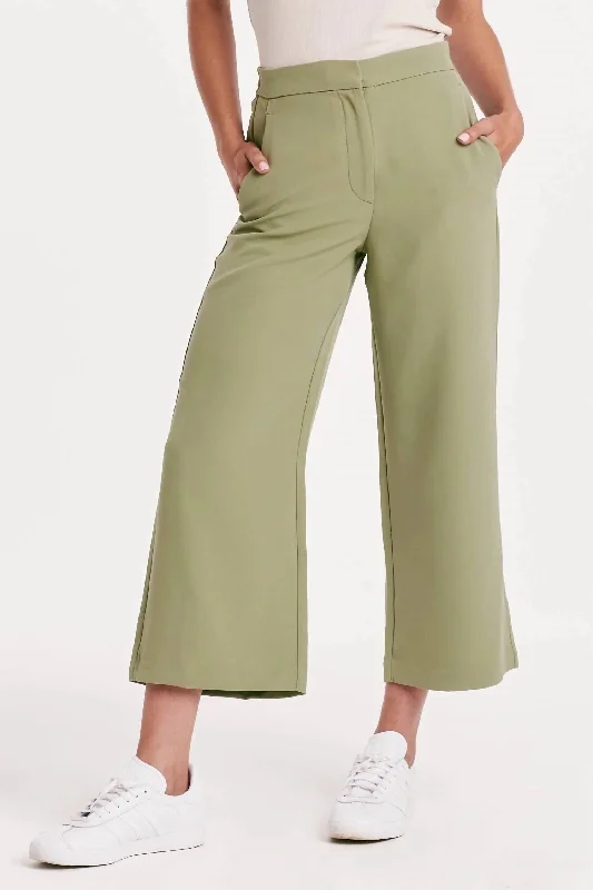 corduroy skinny pants -Denali Eucalyptus Pants In Green