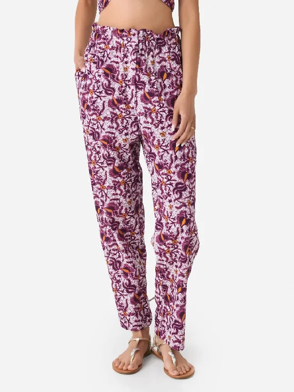 velvet skinny pants luxury -Ibiza Pant In Purple