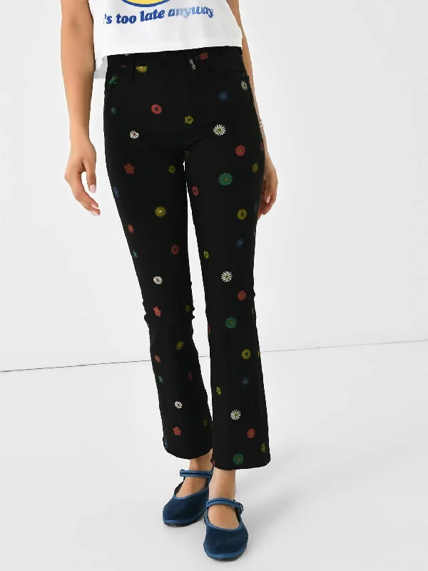 floral wide leg pants -Insider Flood Jean In Fresh As A Daisy