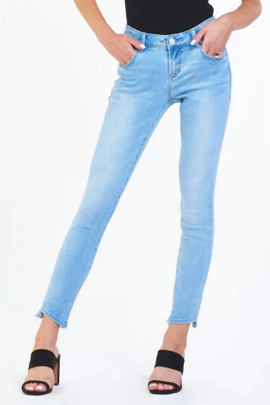 soft pants loungewear -Joyrich Low Rise Skinny Jean In Lagoon