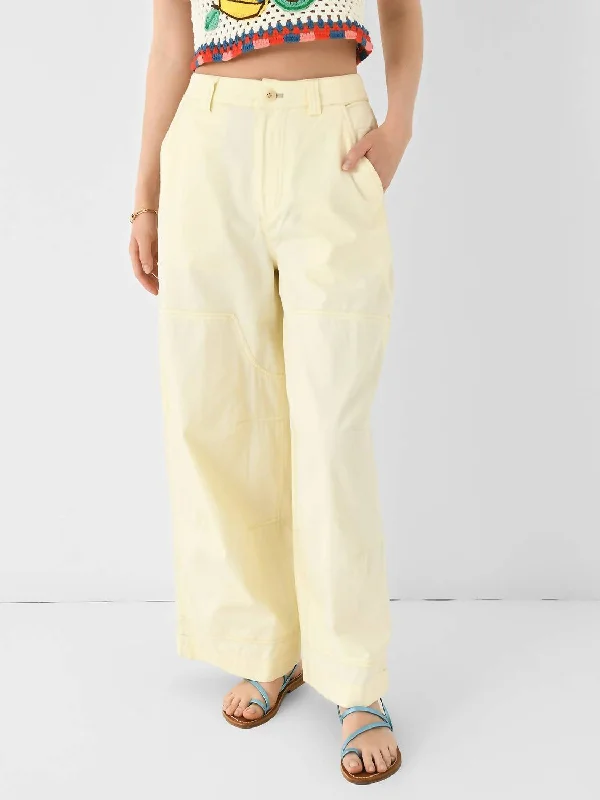 utility skinny pants pockets -Karina Pant In Cream