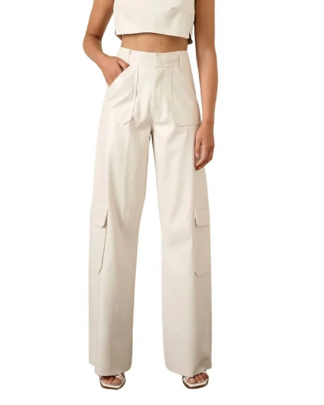 formal jogger pants -Kure Trousers In Pearl