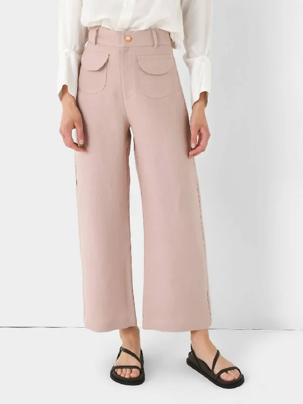 bell bottom sweatpants -Loto Pant In Pink