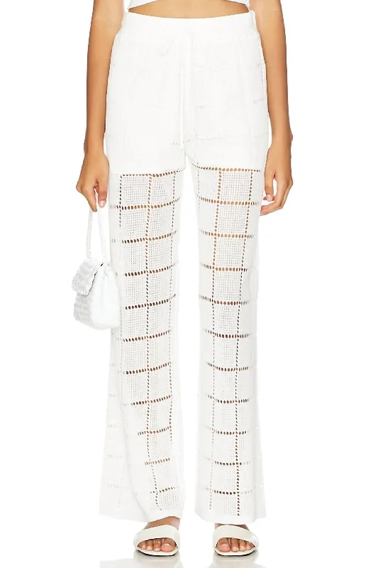 cropped skinny pants ankle -Maja Pant In White