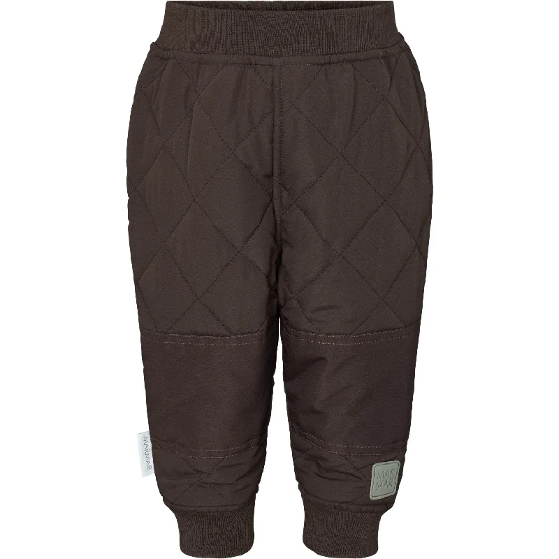 hiking yoga pants durable -MarMar Thermo Quilt Bitter Chocolate Odin Pants