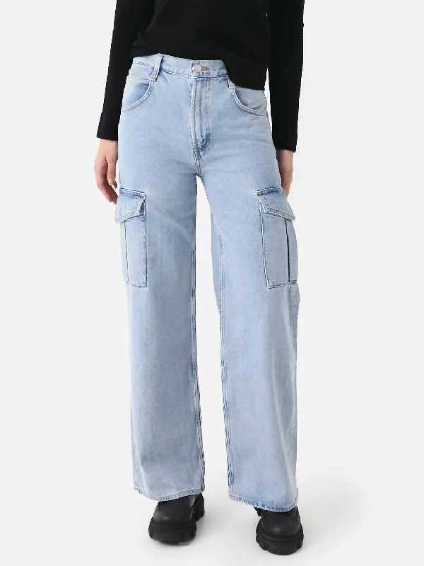 corduroy cargo pants retro -Minka Cargo Jean In Realm