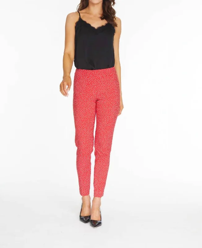 sweatpants for gym workout -Never Have To Be Pull On Pant In Red Print