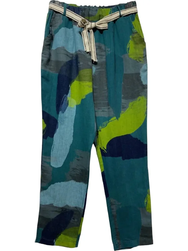 athletic jogger pants -Outside The Lines Pants In Teal