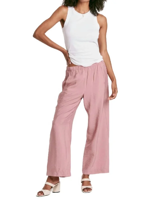 soft jogger pants men -Paris Lounge Pants In Desert Rose