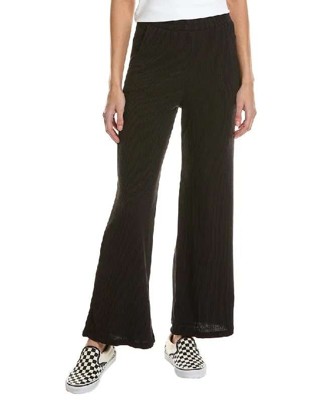 high waisted jogger pants -Project Social T Stay Forever Rib Cropped Pant