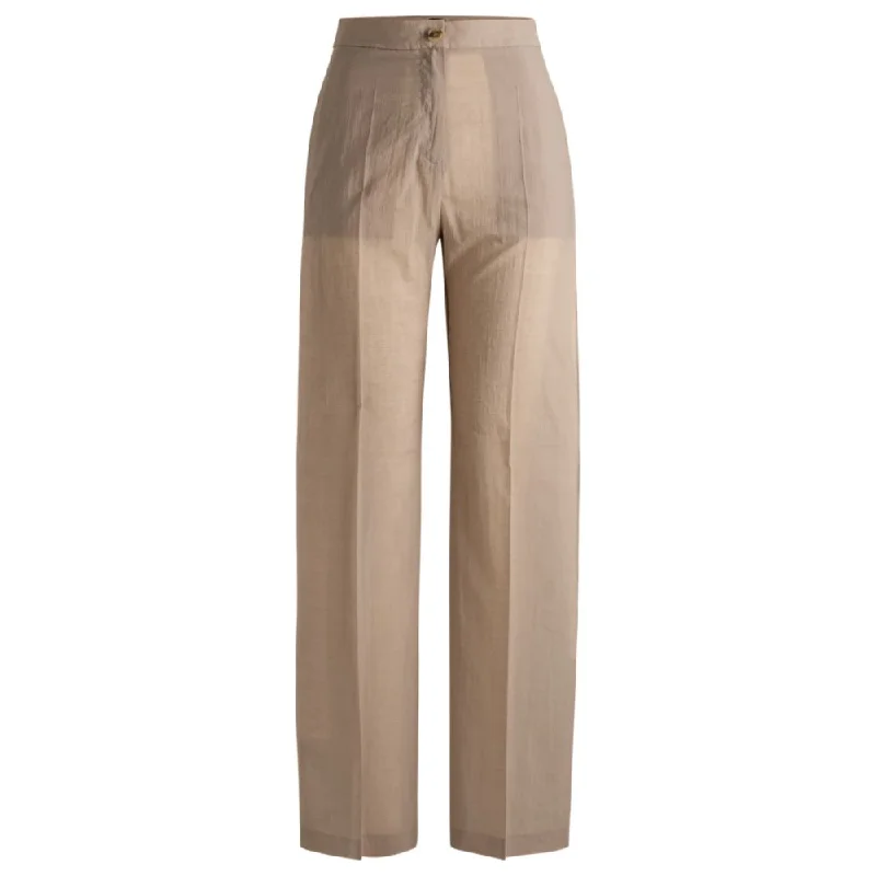 straight fit pants men -Relaxed-fit trousers