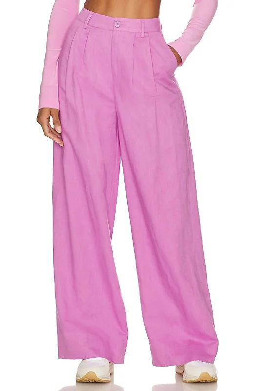 loose jogger pants women -Rylie Pants In Pansy