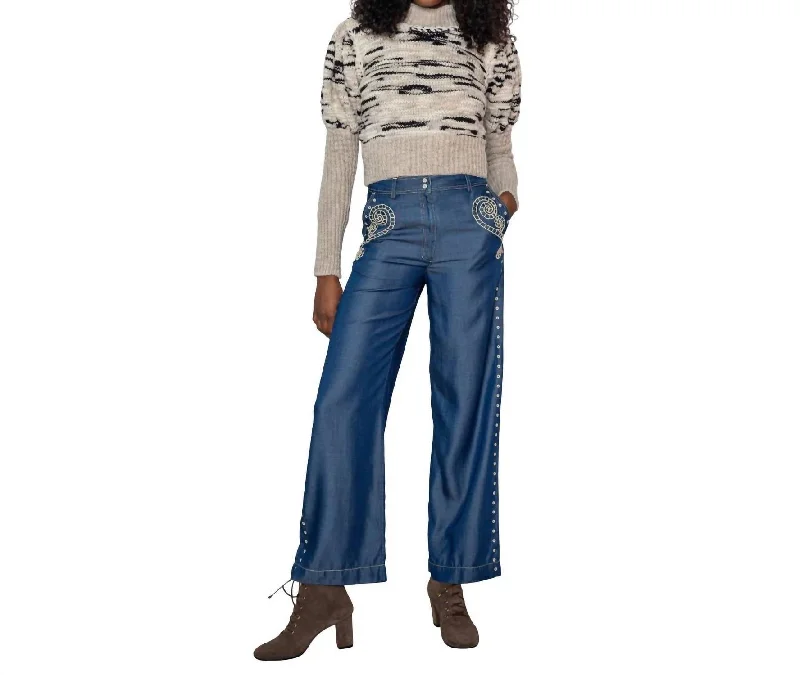 distressed skinny pants style -Sam Pants In Denim