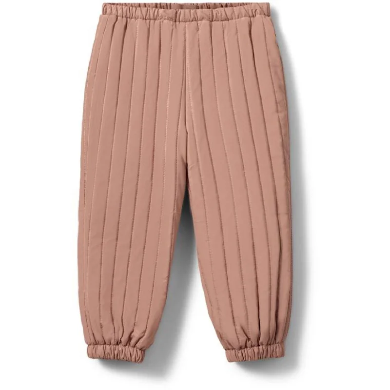 linen sweatpants breathable -Sofie Schnoor Rosy Brown Thermo Pants