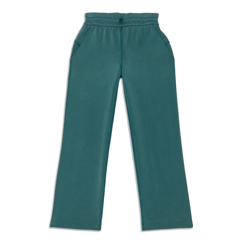 corduroy jogger pants -Softstreme High-Rise Straight-Leg Cropped Pant - Resale